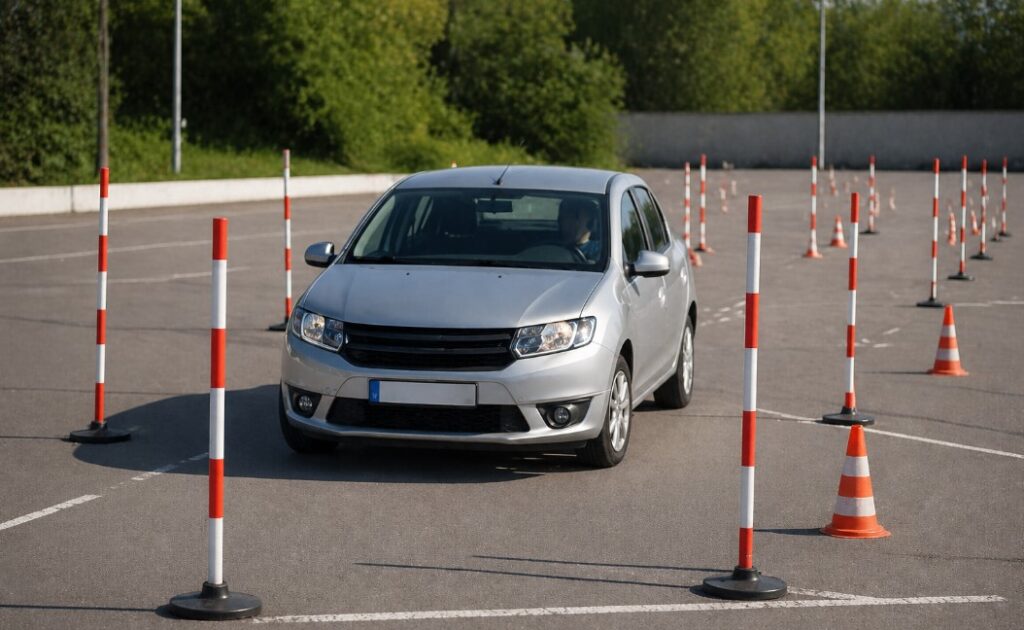 Schimbãri majore la examenul auto. Senatul a votat reintroducerea probei poligonului